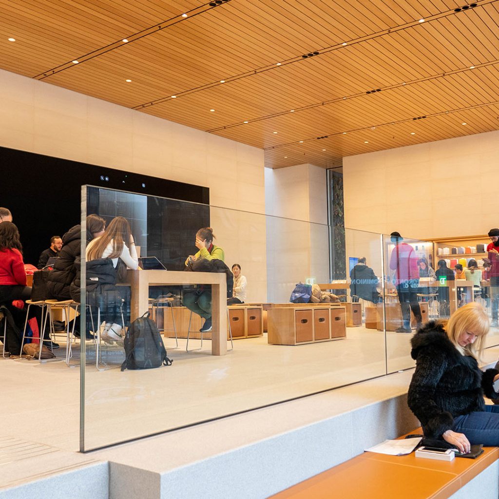 Apple Store Pacific Centre Downtown Vancouver New Flagship Store Customer Training Area