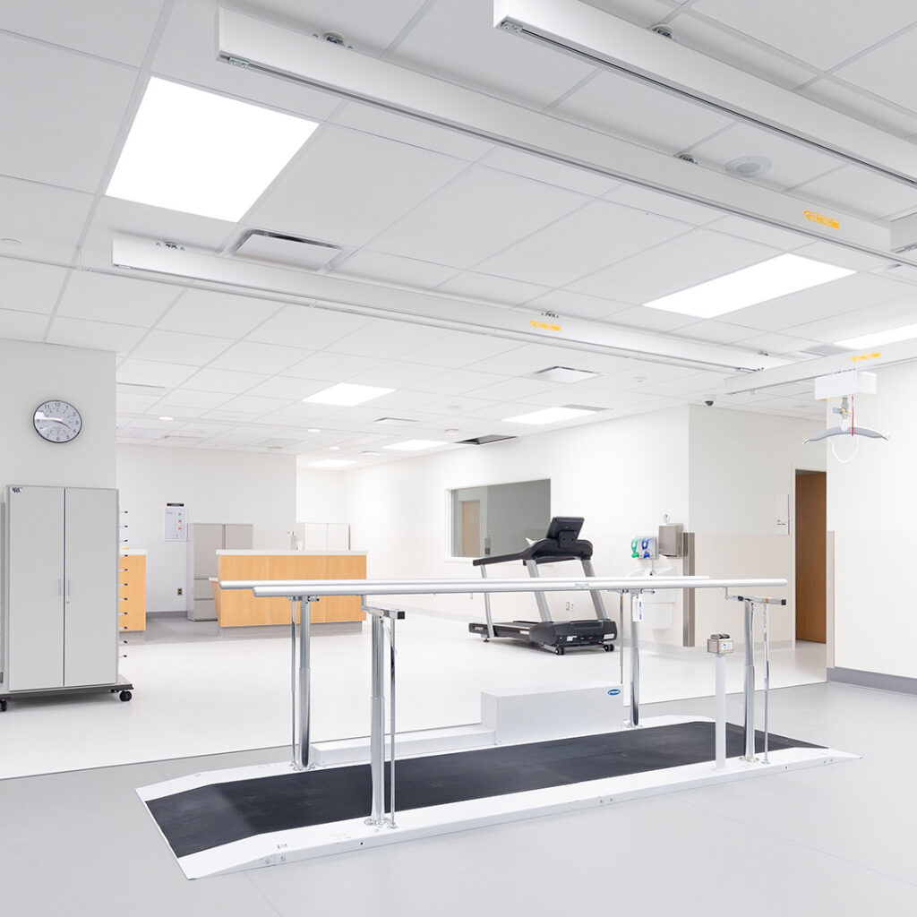 Mills Memorial Hospital physio room