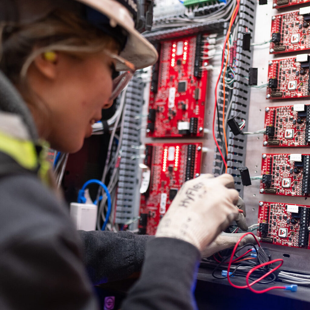 Houle Field Staff Working on a Data Panel