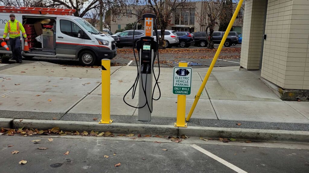 EV Charger at 6th street Courtenay