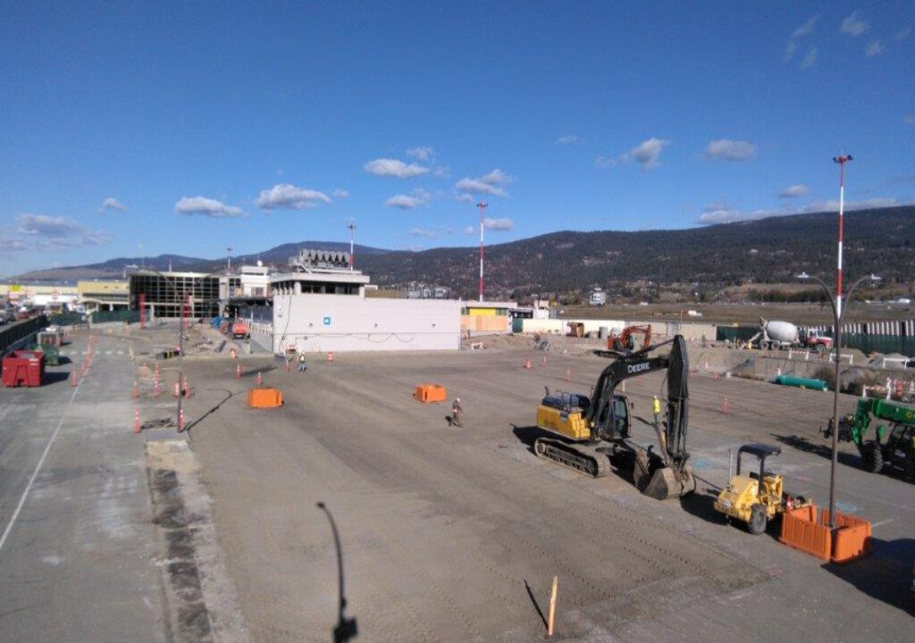 Kelowna International Airport work in progress