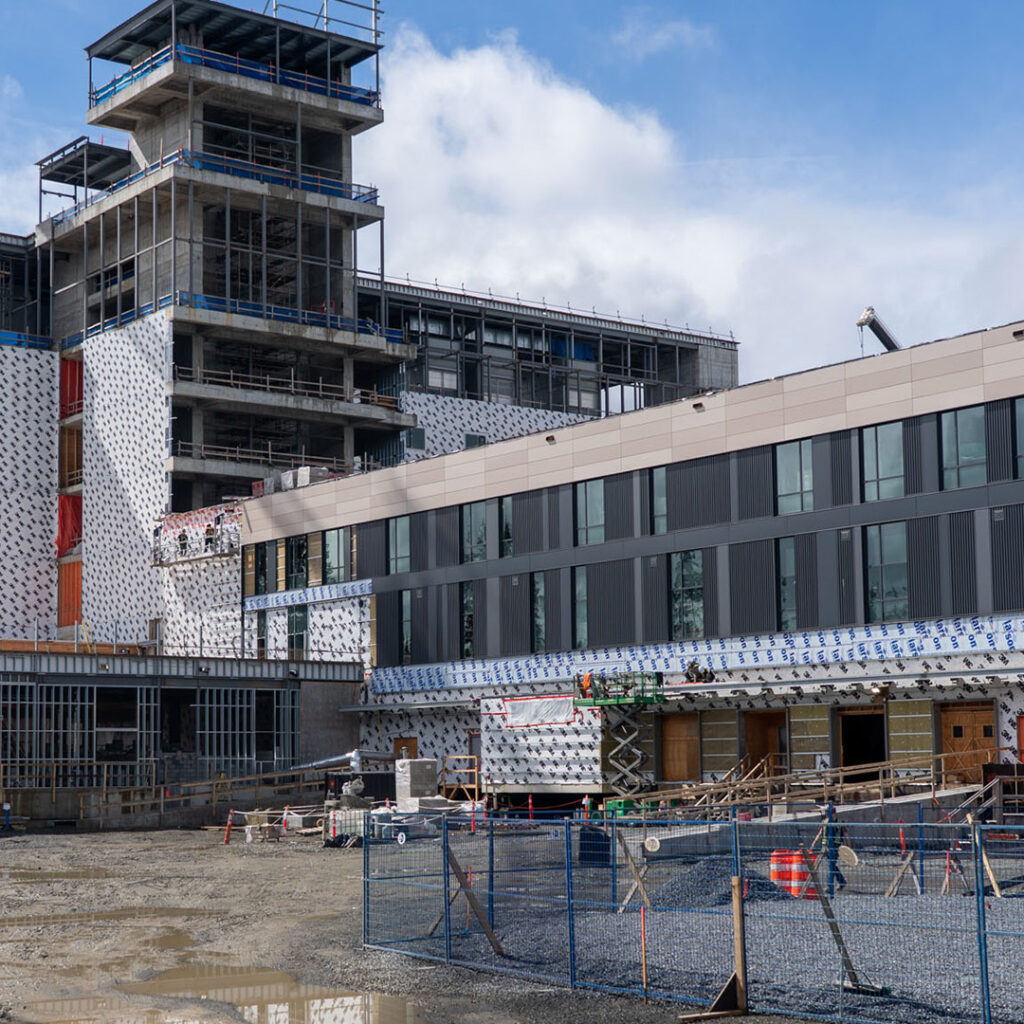 Cowichan District Hospital Replacement Project Working in Progress Construction Site