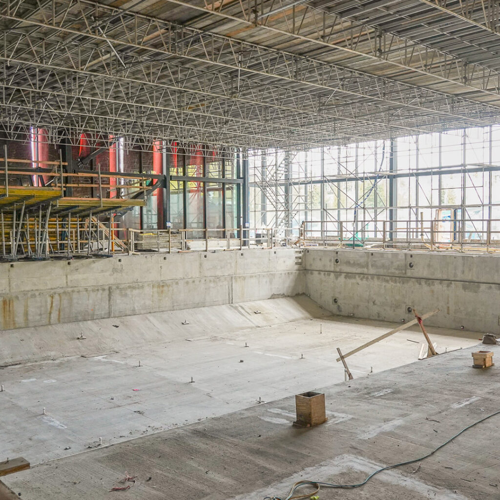Harry Jerome Community Recreation Centre Swimming Pool Under Construction