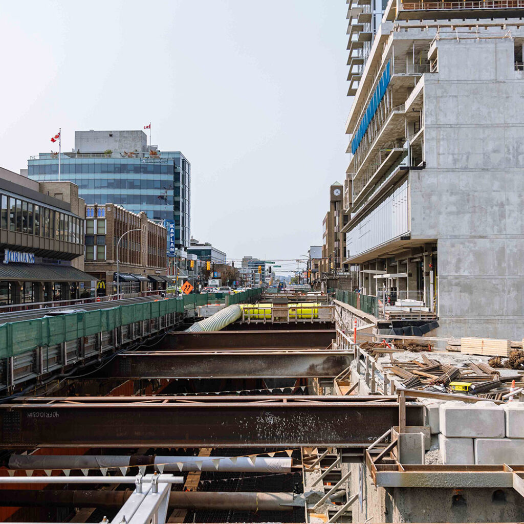 Broadway Subway Project Traffic Deck
