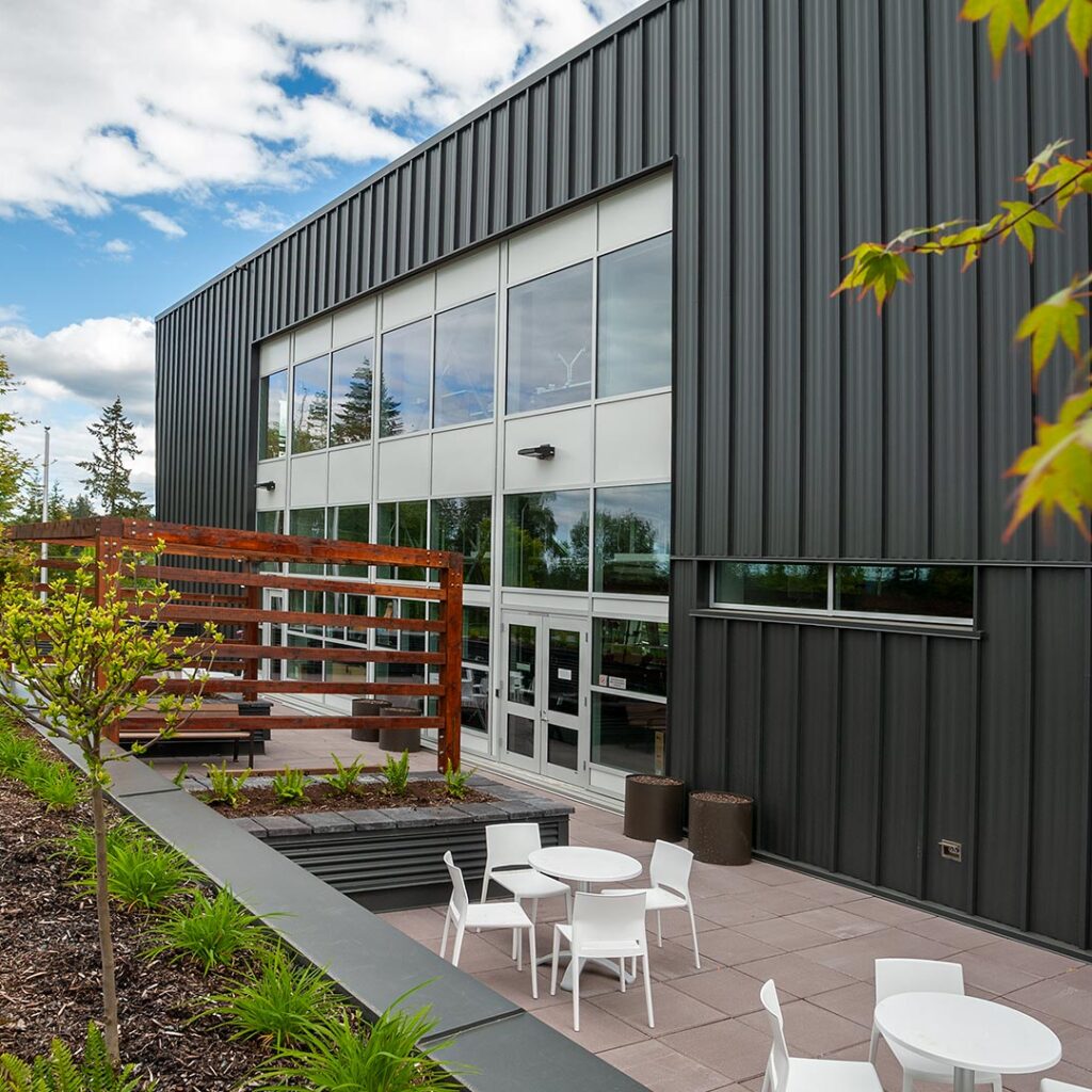 North Cowichan Duncan RCMP Civic Building Patio Area