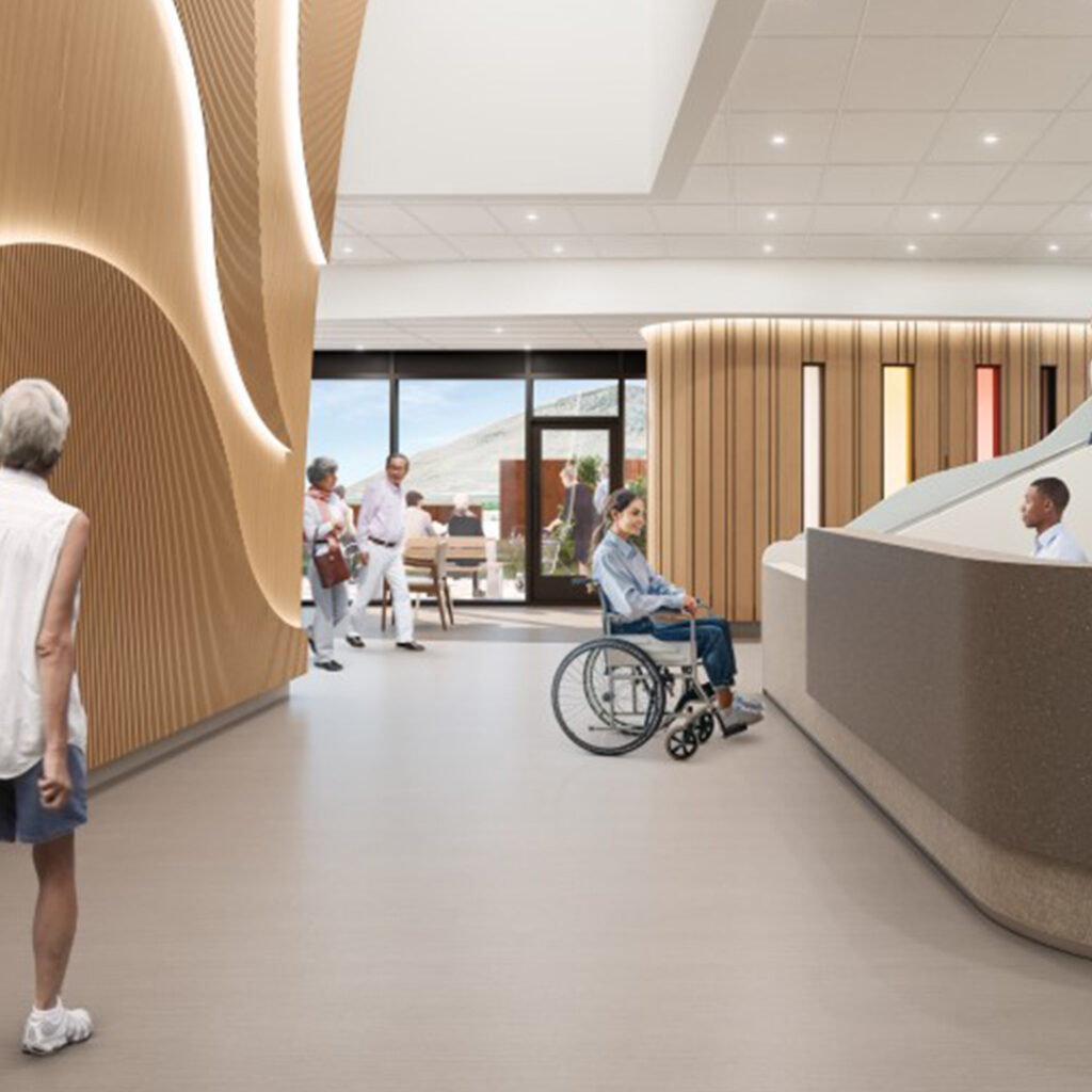 A rendering of an interior portion of the new Kamloops Cancer Centre project.